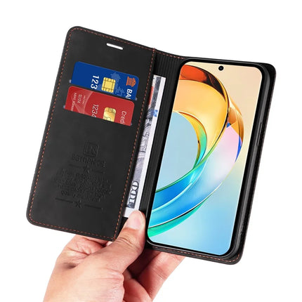 BETOPNICE 003 For Honor X60 5G Wallet Case Leather Phone Cover with Stand