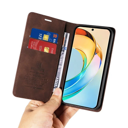 BETOPNICE 003 For Honor X60 5G Wallet Case Leather Phone Cover with Stand