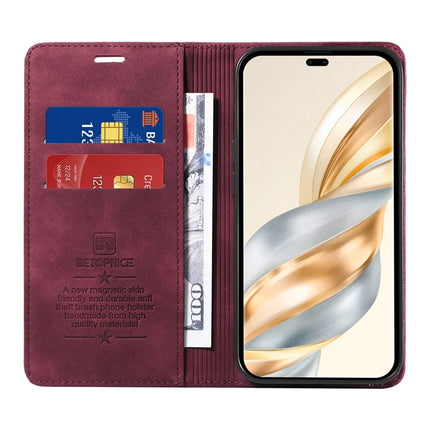BETOPNICE 003 Wallet Phone Case for Honor Magic7 Lite 5G / X9c 5G / X60 Pro 5G Leather Cover with Stand