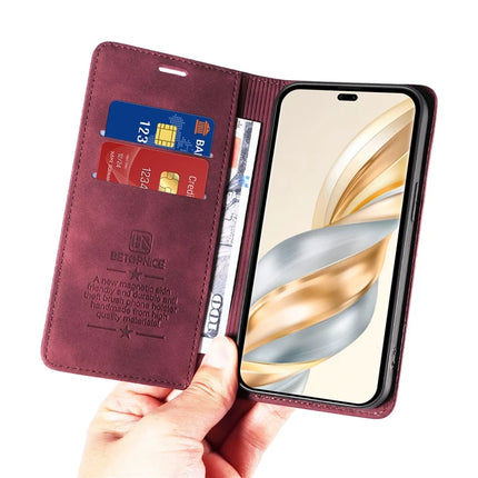 BETOPNICE 003 Wallet Phone Case for Honor Magic7 Lite 5G / X9c 5G / X60 Pro 5G Leather Cover with Stand