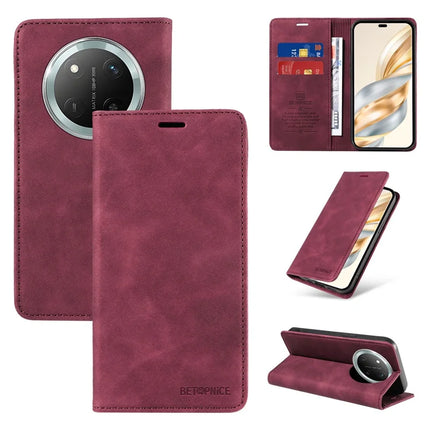 BETOPNICE 003 Wallet Phone Case for Honor Magic7 Lite 5G / X9c 5G / X60 Pro 5G Leather Cover with Stand
