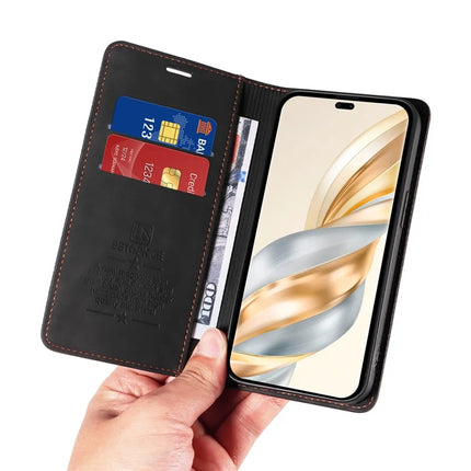 BETOPNICE 003 Wallet Phone Case for Honor Magic7 Lite 5G / X9c 5G / X60 Pro 5G Leather Cover with Stand