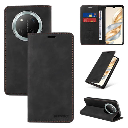 BETOPNICE 003 Wallet Phone Case for Honor Magic7 Lite 5G / X9c 5G / X60 Pro 5G Leather Cover with Stand