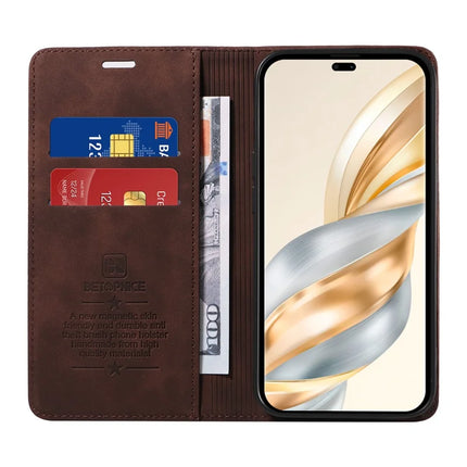 BETOPNICE 003 Wallet Phone Case for Honor Magic7 Lite 5G / X9c 5G / X60 Pro 5G Leather Cover with Stand