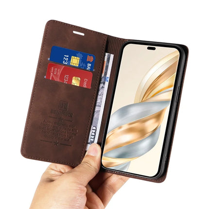 BETOPNICE 003 Wallet Phone Case for Honor Magic7 Lite 5G / X9c 5G / X60 Pro 5G Leather Cover with Stand