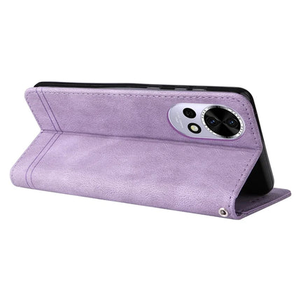 For Huawei nova 13 5G  /  nova 12 5G Wallet Case Skin Touch Leather Phone Cover Tree Pattern Hardware