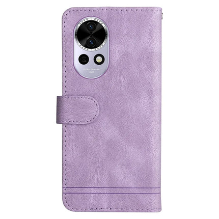 For Huawei nova 13 5G  /  nova 12 5G Wallet Case Skin Touch Leather Phone Cover Tree Pattern Hardware