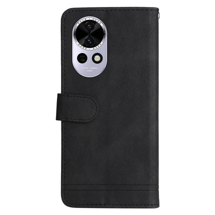 For Huawei nova 13 5G  /  nova 12 5G Wallet Case Skin Touch Leather Phone Cover Tree Pattern Hardware