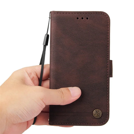 For Huawei nova 13 Pro 5G Wallet Case Skin Touch Leather Phone Cover Tree Pattern Hardware