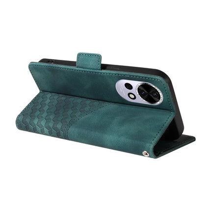 For Huawei nova 13 5G / nova 12 5G Case PU Leather Phone Cover Rhombus Starry Imprinted