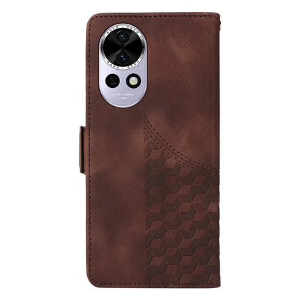 For Huawei nova 13 5G / nova 12 5G Case PU Leather Phone Cover Rhombus Starry Imprinted