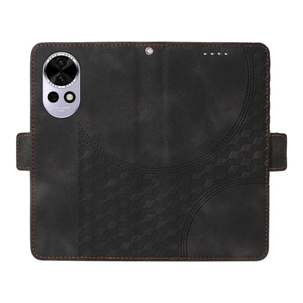 For Huawei nova 13 5G / nova 12 5G Case PU Leather Phone Cover Rhombus Starry Imprinted
