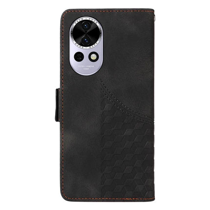 For Huawei nova 13 5G / nova 12 5G Case PU Leather Phone Cover Rhombus Starry Imprinted