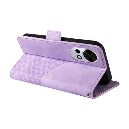 For Huawei nova 13 5G / nova 12 5G Case PU Leather Phone Cover Rhombus Starry Imprinted