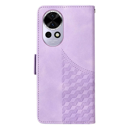 For Huawei nova 13 5G / nova 12 5G Case PU Leather Phone Cover Rhombus Starry Imprinted