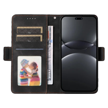 For Huawei nova 13 Pro 5G Case PU Leather Phone Cover Rhombus Starry Imprinted