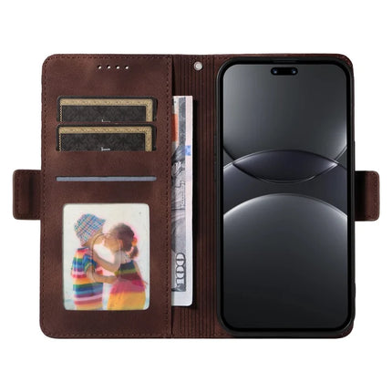 For Huawei nova 13 Pro 5G Case PU Leather Phone Cover Rhombus Starry Imprinted
