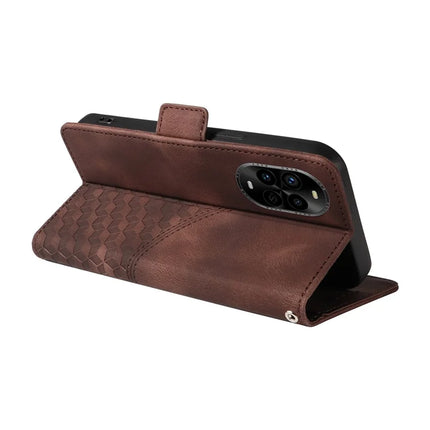 For Huawei nova 13 Pro 5G Case PU Leather Phone Cover Rhombus Starry Imprinted