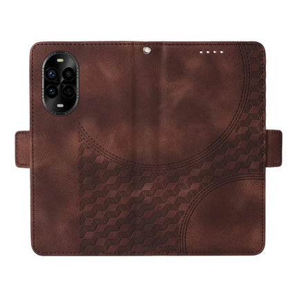 For Huawei nova 13 Pro 5G Case PU Leather Phone Cover Rhombus Starry Imprinted
