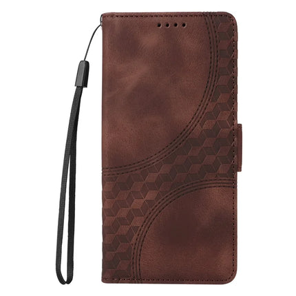 For Huawei nova 13 Pro 5G Case PU Leather Phone Cover Rhombus Starry Imprinted