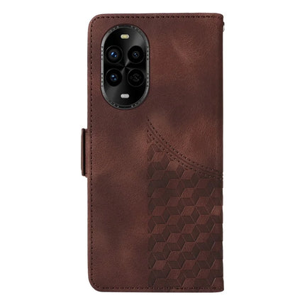 For Huawei nova 13 Pro 5G Case PU Leather Phone Cover Rhombus Starry Imprinted