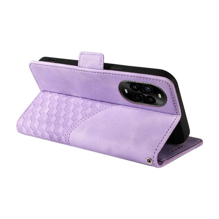For Huawei nova 13 Pro 5G Case PU Leather Phone Cover Rhombus Starry Imprinted
