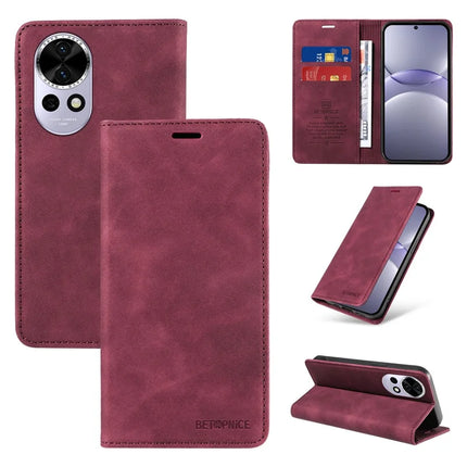 BETOPNICE 003 For Huawei nova 13 5G / nova 12 5G Wallet Case Leather Phone Cover with Stand