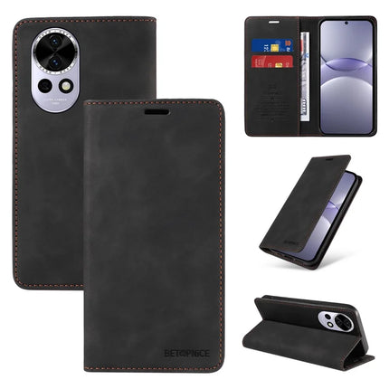 BETOPNICE 003 For Huawei nova 13 5G / nova 12 5G Wallet Case Leather Phone Cover with Stand