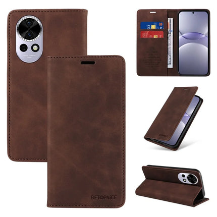 BETOPNICE 003 For Huawei nova 13 5G / nova 12 5G Wallet Case Leather Phone Cover with Stand