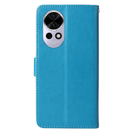 For Huawei nova 13 5G / nova 12 5G Leather Case Butterfly Floral Imprint Wallet Stand Cover