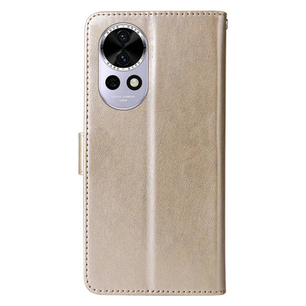 For Huawei nova 13 5G / nova 12 5G Leather Case Butterfly Floral Imprint Wallet Stand Cover