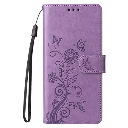 For Huawei nova 13 Pro 5G Leather Case Butterfly Floral Imprint Wallet Stand Cover