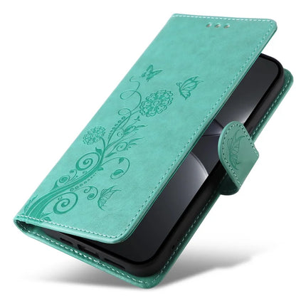 For Huawei nova 13 Pro 5G Leather Case Butterfly Floral Imprint Wallet Stand Cover