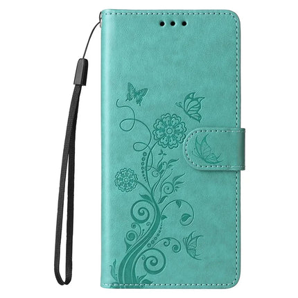 For Huawei nova 13 Pro 5G Leather Case Butterfly Floral Imprint Wallet Stand Cover