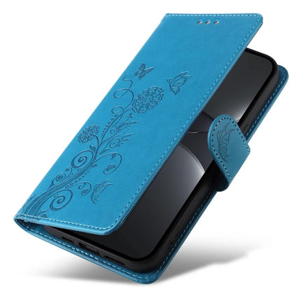 For Huawei nova 13 Pro 5G Leather Case Butterfly Floral Imprint Wallet Stand Cover