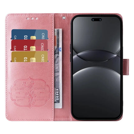 For Huawei nova 13 Pro 5G Leather Case Butterfly Floral Imprint Wallet Stand Cover