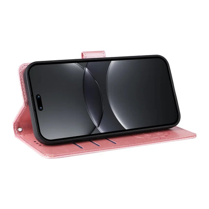 For Huawei nova 13 Pro 5G Leather Case Butterfly Floral Imprint Wallet Stand Cover