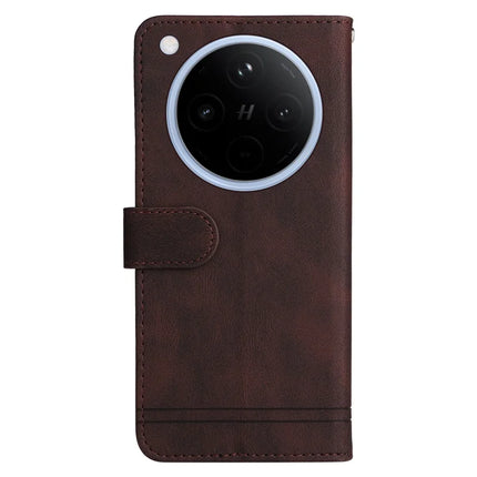 For Oppo Find X8 5G Wallet Case Skin Touch Leather Phone Cover Tree Pattern Hardware
