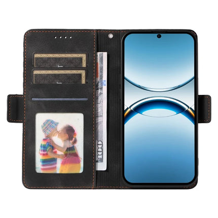 For Oppo Find X8 5G Case PU Leather Phone Cover Rhombus Starry Imprinted