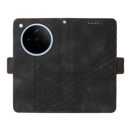 For Oppo Find X8 5G Case PU Leather Phone Cover Rhombus Starry Imprinted