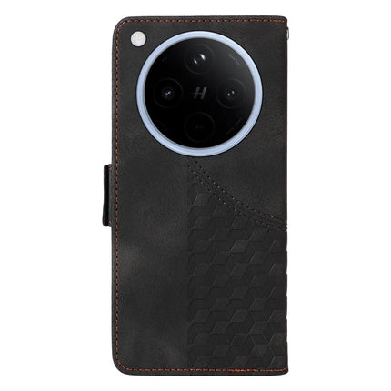 For Oppo Find X8 5G Case PU Leather Phone Cover Rhombus Starry Imprinted