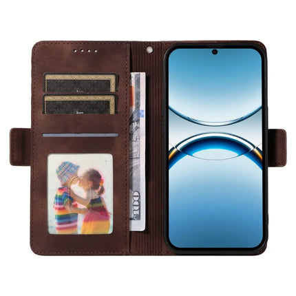 For Oppo Find X8 5G Case PU Leather Phone Cover Rhombus Starry Imprinted