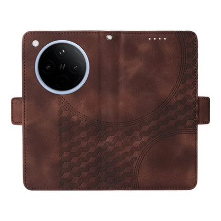 For Oppo Find X8 5G Case PU Leather Phone Cover Rhombus Starry Imprinted