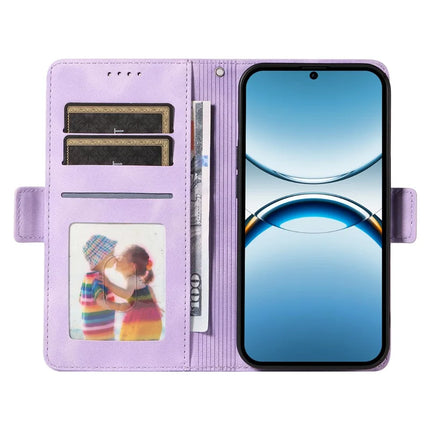For Oppo Find X8 5G Case PU Leather Phone Cover Rhombus Starry Imprinted