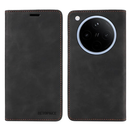 BETOPNICE 003 For Oppo Find X8 5G Wallet Case Leather Phone Cover with Stand - Black