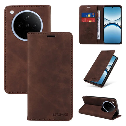 BETOPNICE 003 For Oppo Find X8 5G Wallet Case Leather Phone Cover with Stand