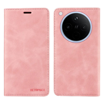 BETOPNICE 003 For Oppo Find X8 5G Wallet Case Leather Phone Cover with Stand - Pink