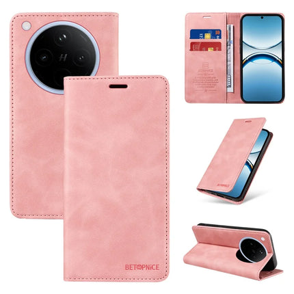 BETOPNICE 003 For Oppo Find X8 5G Wallet Case Leather Phone Cover with Stand