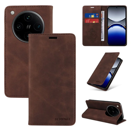BETOPNICE 003 For Oppo Find X8 Pro 5G Wallet Case Leather Phone Cover with Stand