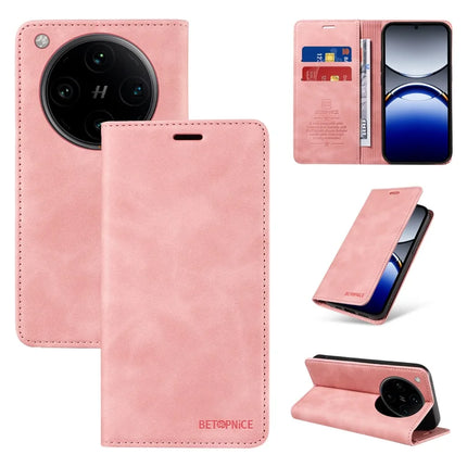 BETOPNICE 003 For Oppo Find X8 Pro 5G Wallet Case Leather Phone Cover with Stand